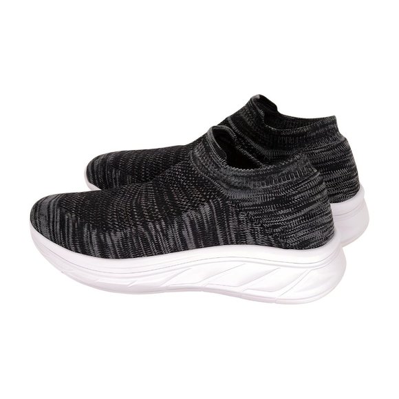 J/Slides Black Two-Tone Wren Knit Sneaker Womens Shoes, BLACK 2TKNIT, Size 10 - Picture 4 of 6